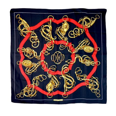 hermes chain scarf|vintage hermes scarves.